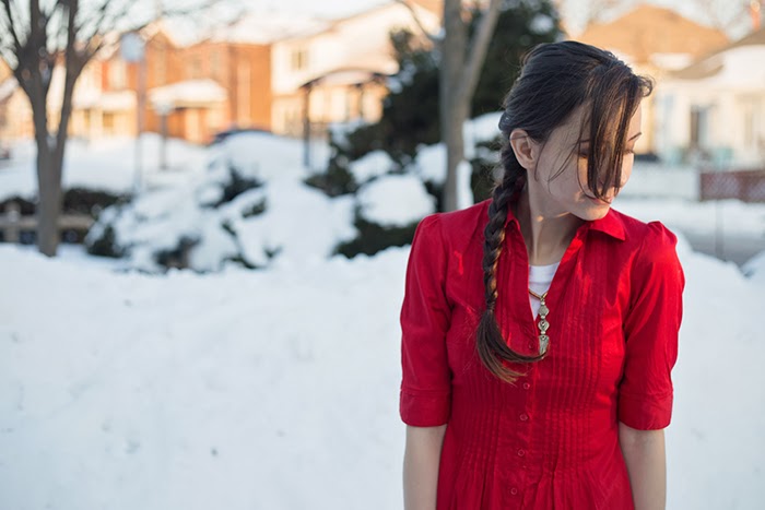 red-dress-winter